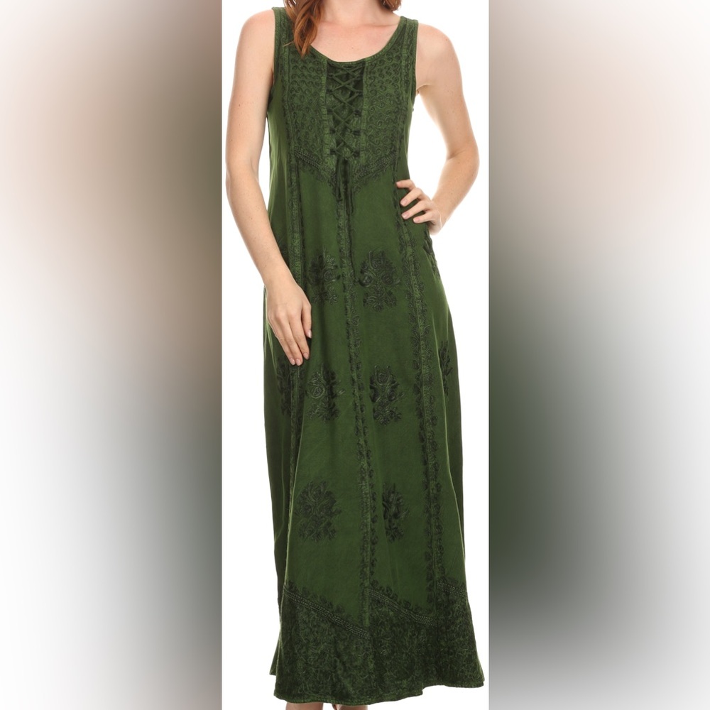 Double Dyed Renaissance Dress - Picture 2 of 14
